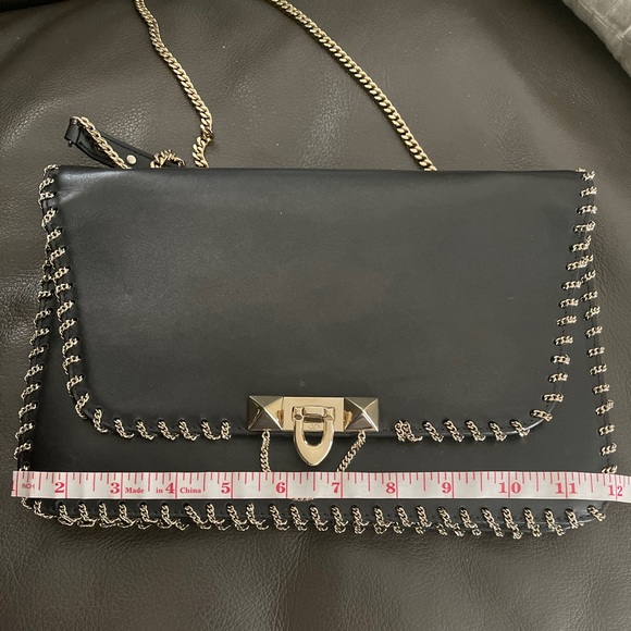 Valentino Handbags - Valentino Black Leather crossbody or shoulder bag.